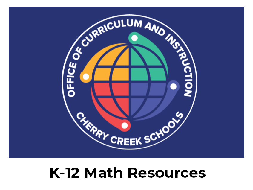 Blue icon that links to K-12 Math Resources