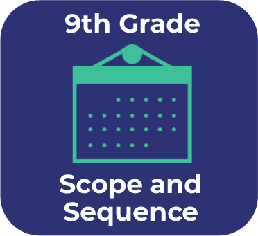 9th Grade Scope and Sequence Button - Links to PDF