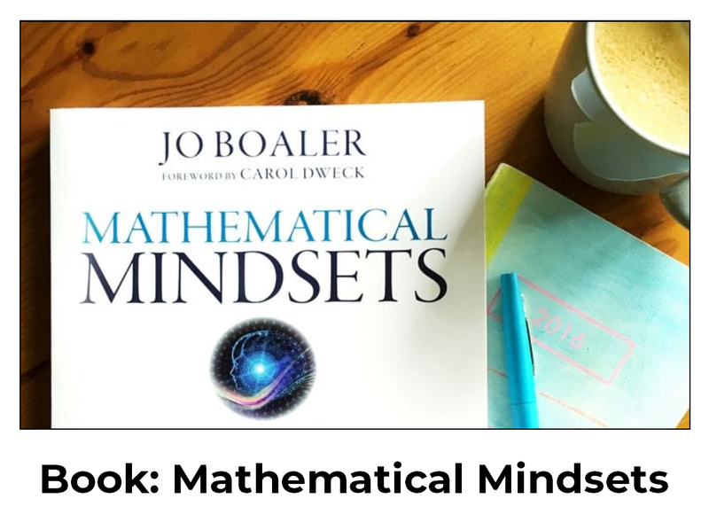 icon that links to Jo Boaler book titled mathematical mindsets